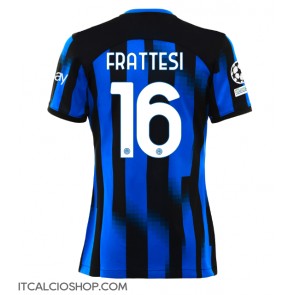 Inter Milan Davide Frattesi #16 Prima Maglia Femmina 2023-24 Manica Corta